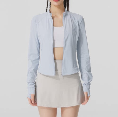 Adidas女子夏季户外修身夹克外套