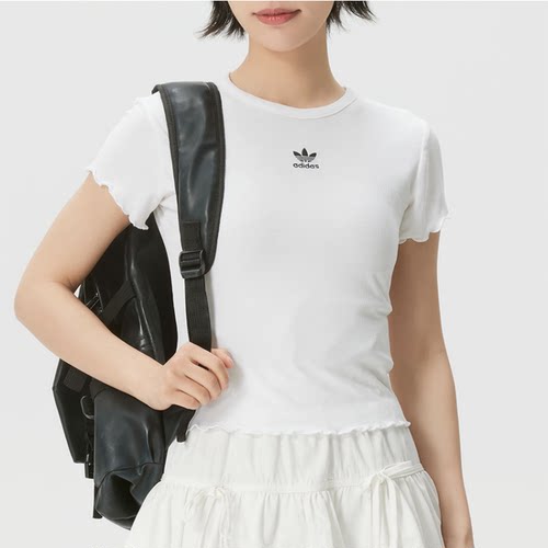 adidas女短袖T恤舒适休闲短袖
