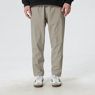 adidas26新款男子运动休闲加绒宽松梭织收口长裤锐力KQ8527