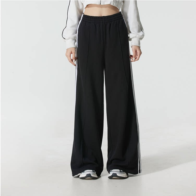 adidas阿迪达斯三叶草25新款女子3S WIDE SWE运动休闲长裤JV7473 - 实物图