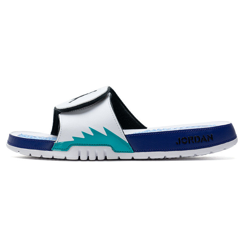 耐克男拖鞋Air Jordan Hydro 5 AJ5白蓝 人字拖沙滩鞋555501