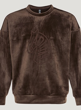 阿迪达斯绒面柔软加绒套头衫26春新年款男子卫衣KE4069 4067 4068