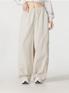 Nike耐克女裤25新款伞兵裤宽松拒水梭织工装运动长裤HM6145