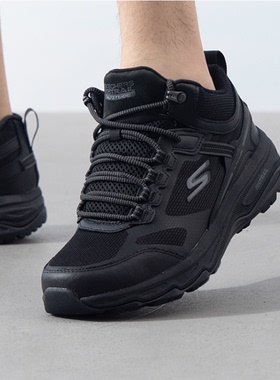 斯凯奇跑鞋男鞋新款黑武士运动鞋轻便缓震休闲鞋220920C
