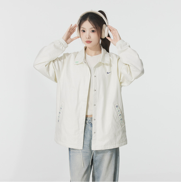 NIKE耐克女子AS W NSW WVN CCH运动健身夹克外套IH9274