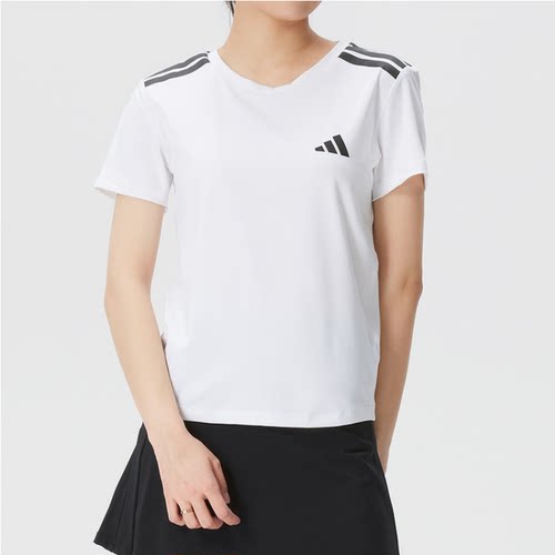 Adidas/女子运动透气圆领短袖T恤