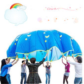 彩虹伞感统训练器材 幼儿园早教户外运动儿童玩具 星月拉力降落伞