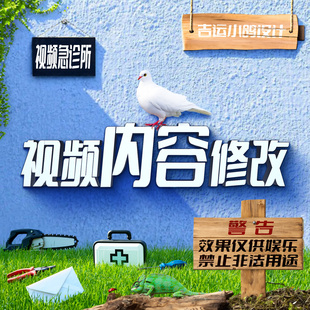 视频内容修改:p视频/视频修改/视频p图/视频ps/p图