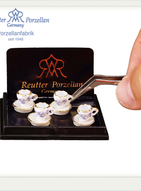 德国1：12微缩茶杯茶具套装/日本森贝尔家庭/OB11 /迷你厨房