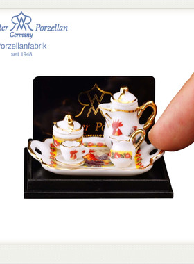 DOLLHOUSE1：12微缩模型欧式陶瓷茶具咖啡具OB11/娃娃屋