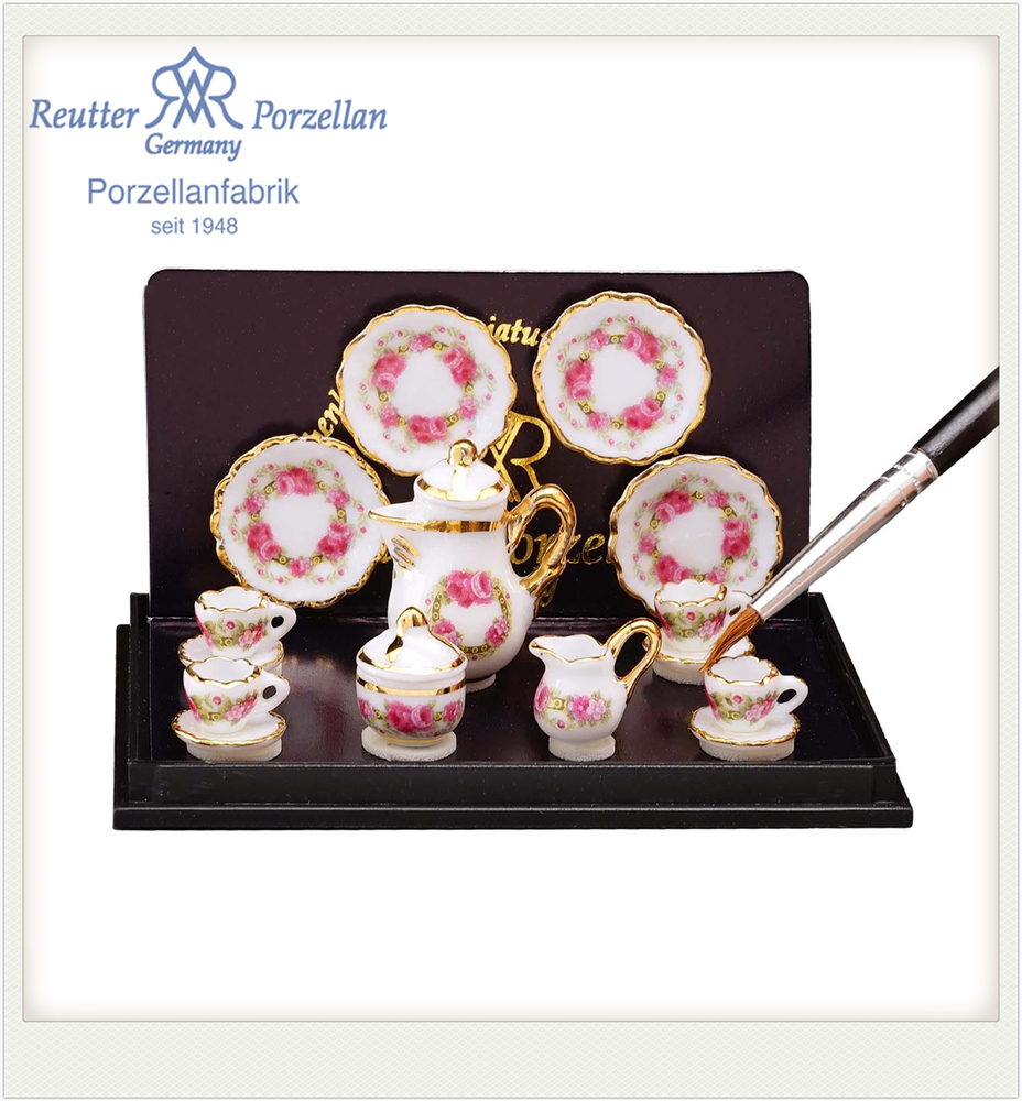 dollhouse1:12娃娃屋微缩迷你陶瓷茶具咖啡具 OB11/森林适用