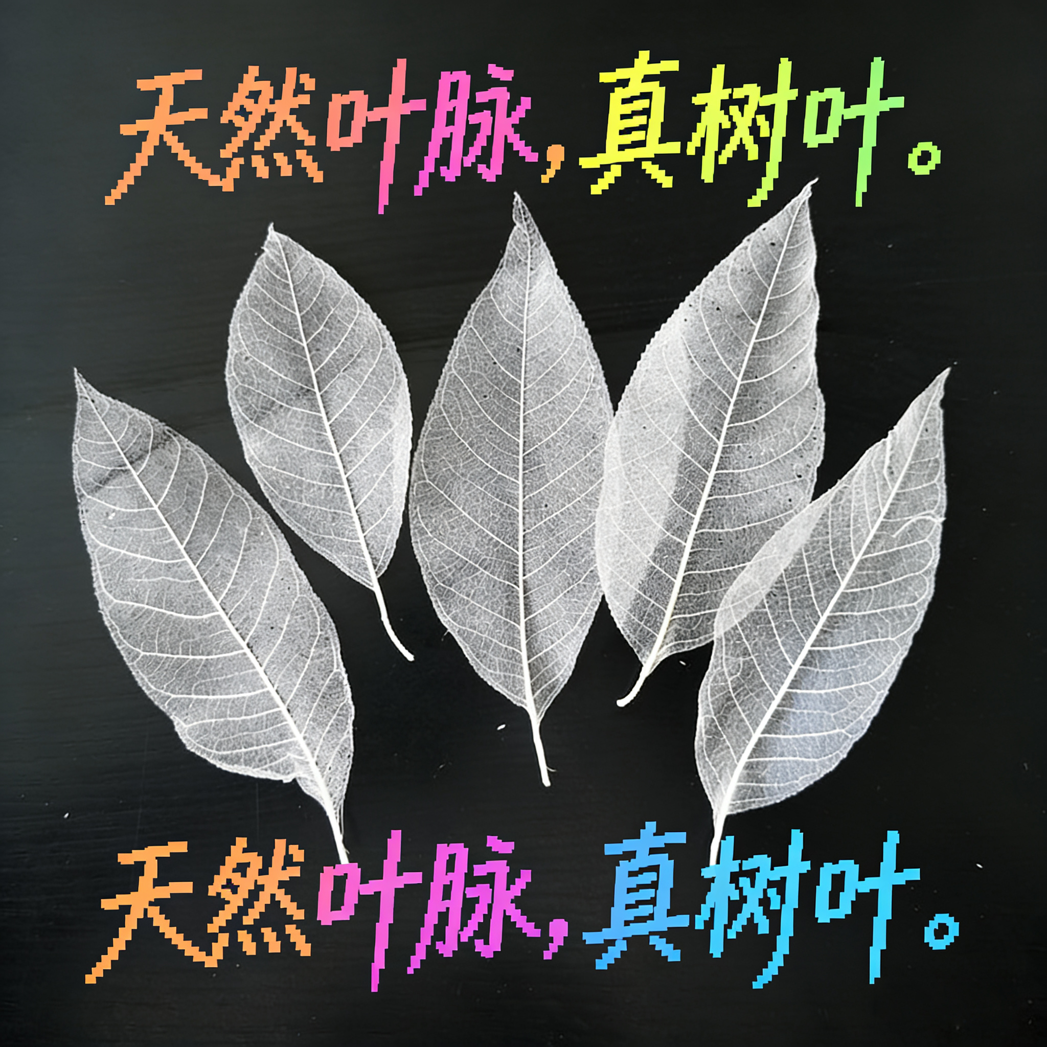 天然树叶标本玉兰叶脉树叶书签diy材料包手工自制叶脉干花道具