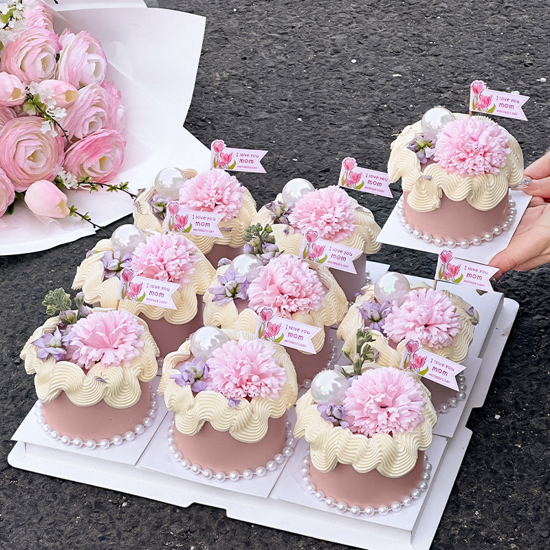 2025母亲节快乐郁金香插旗小蛋糕装饰仿真康乃馨花朵妈妈节日插件,节庆用品/礼品,蛋糕/烘焙装饰用品,淘宝优惠券,粉丝福利购,淘宝优惠卷
