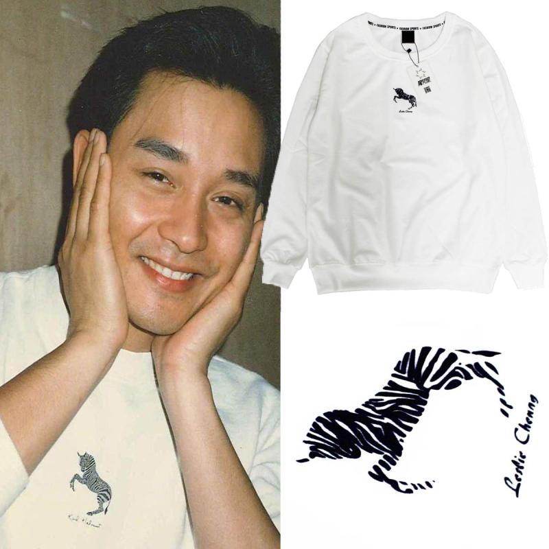 学生百搭加绒圆领卫衣张国荣同款