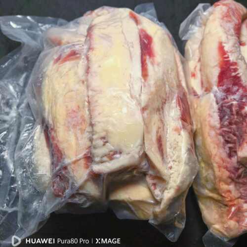 俄罗斯进口牛胸口油1kg原切牛肉火锅食材烧烤奶香牛内胸口牛胸油