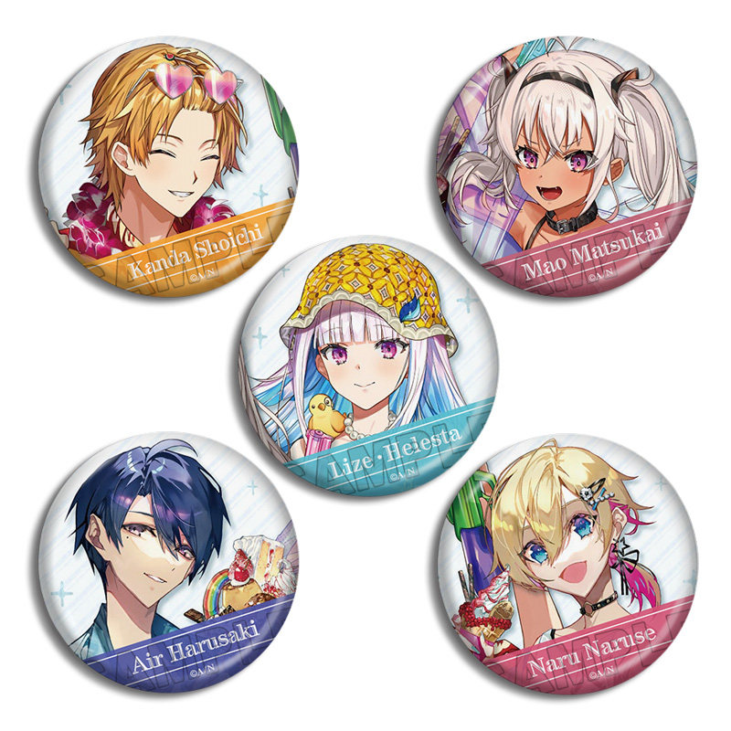 彩虹社莉泽赫露艾斯塔春崎艾尔魔使真央神田笑一徽章吧唧周边