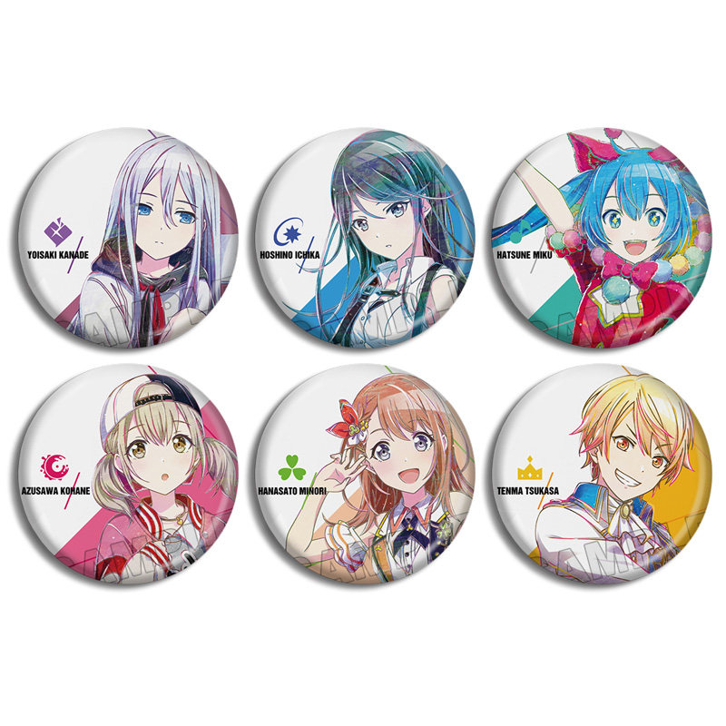 pjsk世界计划彩色舞台feat初音未来水彩徽章吧唧周边