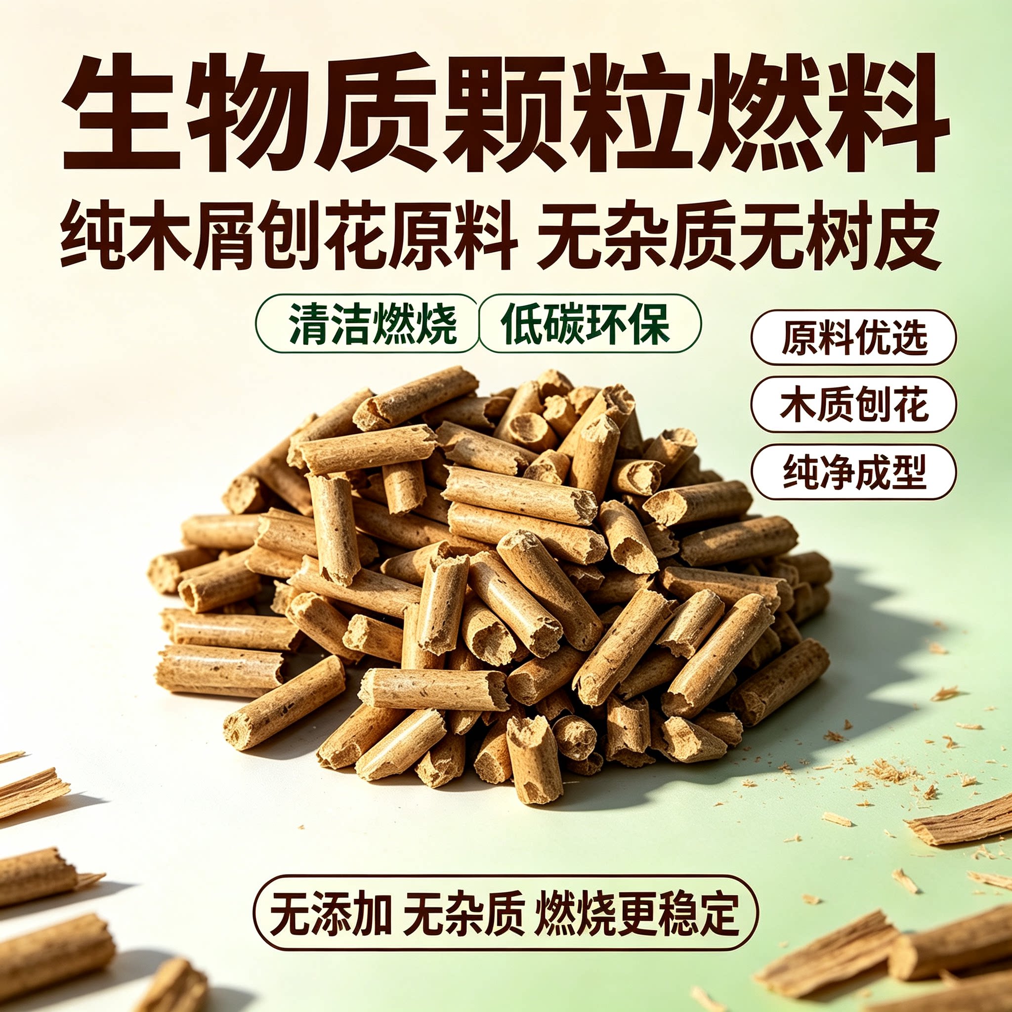 樟子松颗粒燃料8mm高热值低灰