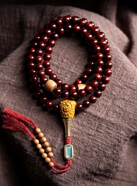 卡杰格朵小叶紫檀原创设计佛珠