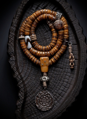 藏传元素/牦牛骨.嘎嘎念珠