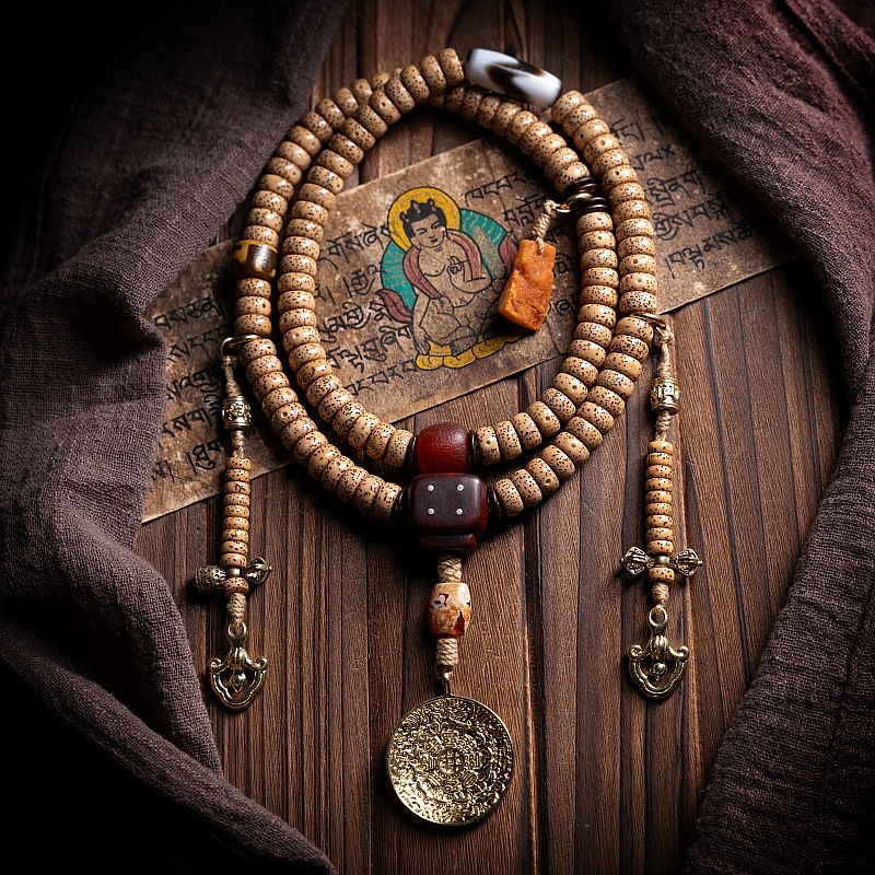 卡杰格朵.藏式星月菩提108颗念珠