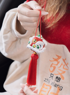 醒狮挂件车载出风口两用新年香薰