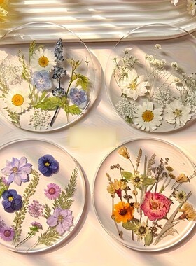 168B跨境新品花卉印花杯垫装饰品