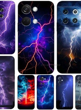 磨砂软手机壳适用一加ACE56NORD7N202V8PRO9RT10竞速11R1213 雷暴闪电