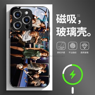 磁吸玻璃手机壳适用苹果17iPhone16plus14Pro15Max13Pro12 11 shameless无耻之徒74