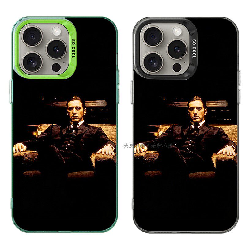 大孔硬壳手机壳适用苹果iPhone17Pro16Max13Pro15XS14XR8X7plus12SE11 教父电影GOD FATHER1