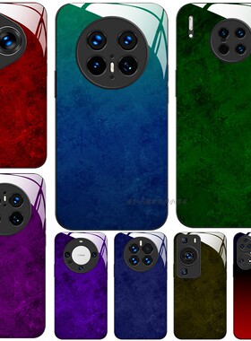 玻璃手机壳适用华为Mate70 60 20 30 40E 40 50 P30 P40 P50 P60 P70 PURA70Pro 高级紫色绿红蓝