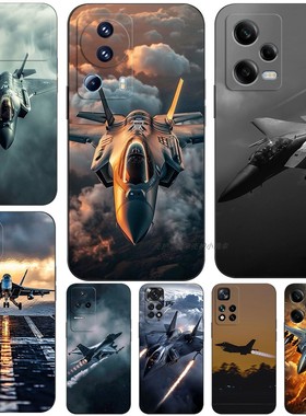 磨砂软手机壳适用红米NOTE1413K80K70K50K6012turbo11PROPLUS+至尊K40K30iUltra5G 空军战斗飞机