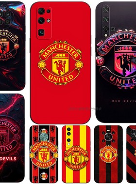 磨砂软手机壳适用荣耀200 100 50 60 70 80GT 90 X50X40X10X20X30Pro+2020S畅玩40Plus 曼联足球