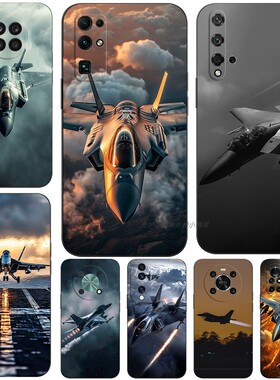 磨砂软手机壳适用荣耀200 100 50 60 70 80GT 90 X50X40X10X20X30Pro+2020S畅玩40Plus 空军战斗飞机