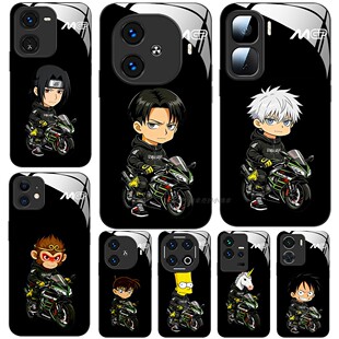 玻璃手机壳适用OPPO IQoo13 12 11 10 neo9 8 pro 机车卡通动漫系列原创