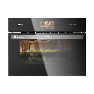 Reg雷哲F02嵌入式蒸烤箱电蒸箱家用烤箱全自动上水补水进水一体机