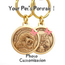 狗牌身份定制金属泰迪金毛项圈雕刻耐磨刻字黄铜宠物挂件定做吊牌