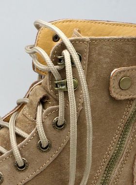 鞋带绳马丁靴女款男款圆棕色黑色白色皮鞋靴子咖色卡其色cat鞋绳