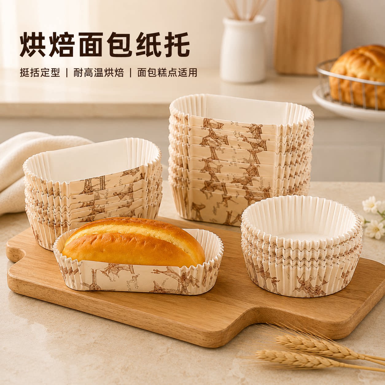 面包纸托耐高温菠萝包烘焙船型纸杯模具防油淋膜肠仔热狗蛋糕底托