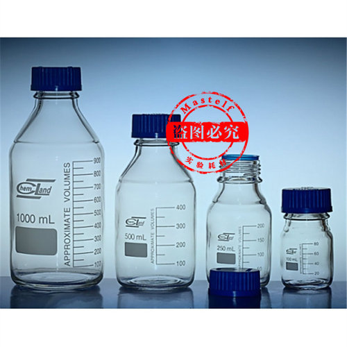透明丝口瓶密封瓶玻璃样品瓶蓝盖试剂瓶试剂瓶取样瓶顶空瓶GL45