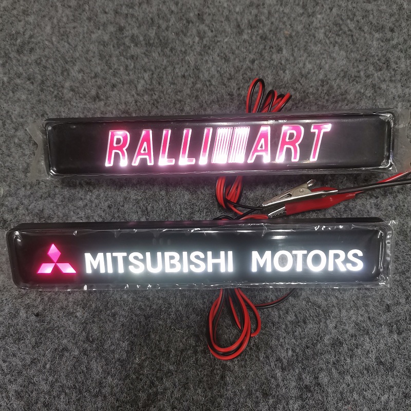 RALLIART三菱发光车标LED中网灯