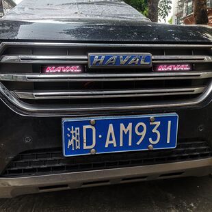 用于哈弗H6H7H10中网发光车标M6运动版大狗H9车标灯改装LED中网灯