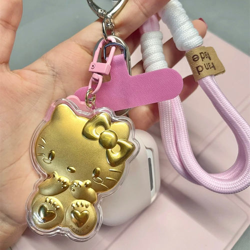 999拉布布手机链包挂件hellokitty黄金KT猫钥匙扣送闺蜜礼物礼品