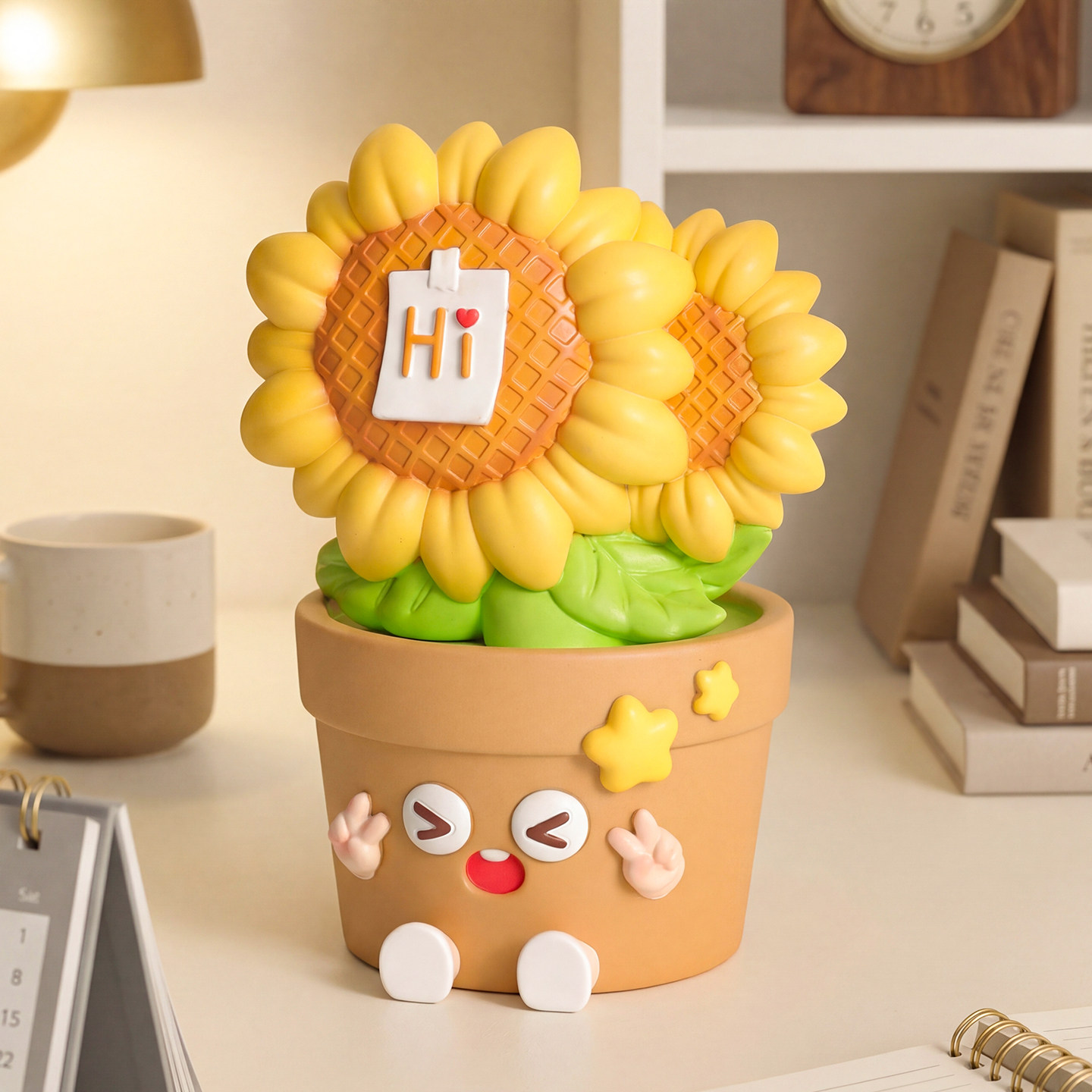 创意向日葵摆件办公桌面情绪稳定神器向阳花中高考励志加油礼物女