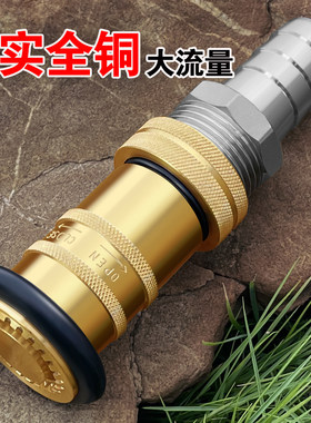 高压泵水管可调消防洒水喷头洗车冲洗绿化浇水浇地花洒纯铜水枪头