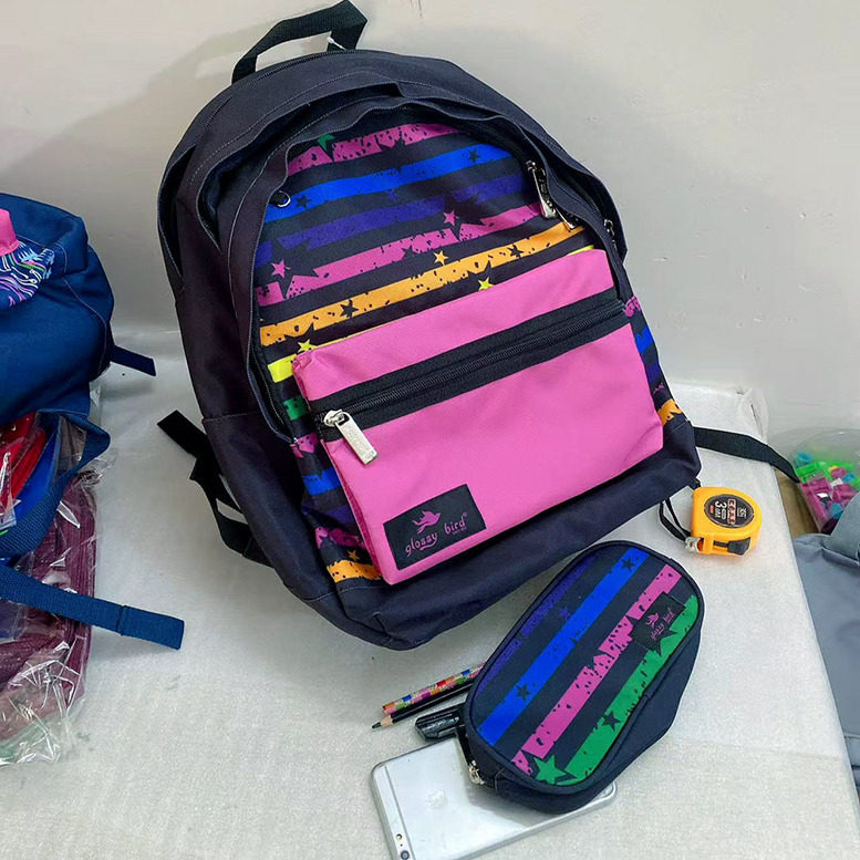 glossy 外贸高段 防水减负护脊 书包小学生  5 6 年级 初中