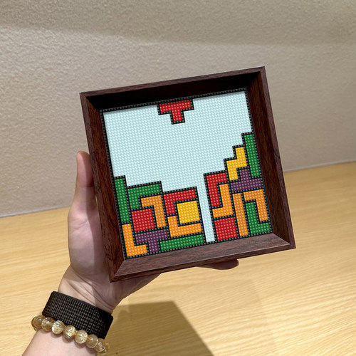 俄罗斯方块钻石画包含相框