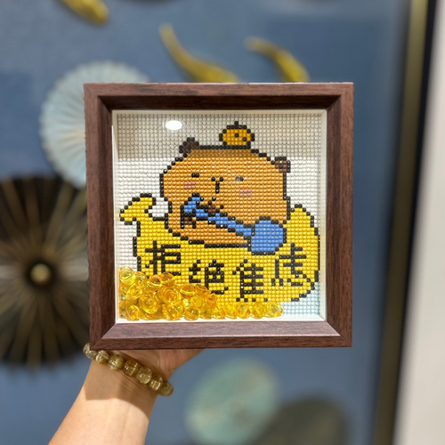 情绪稳定钻石画禁止焦虑手工DIY