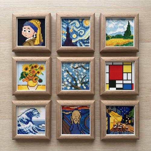 （方钻）真玻璃相框世界名画系列