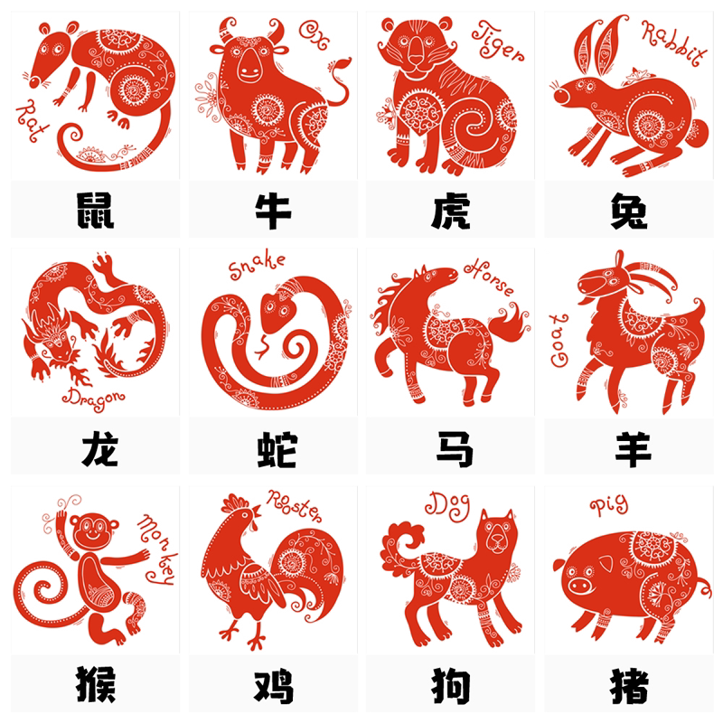 十二生肖钻石画附带相框